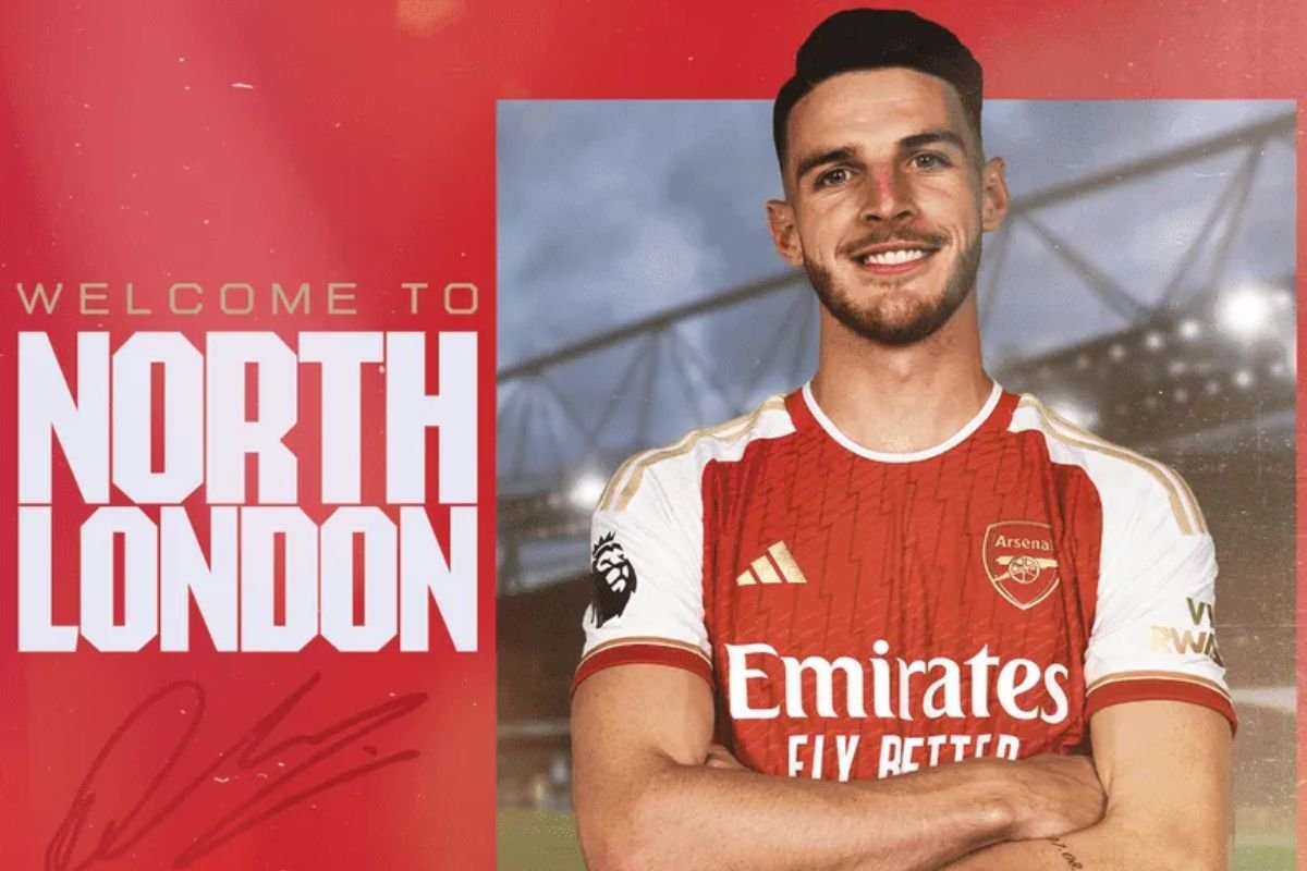 Arsenal anuncia contratação do volante Declan Rice, inglês mais caro