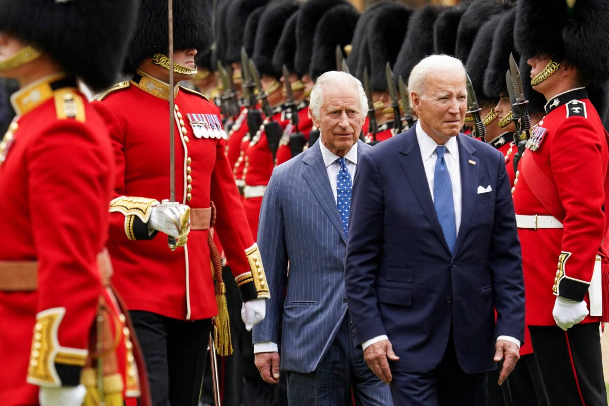 Biden toma chá com rei Charles e Sunak pré-cúpula da