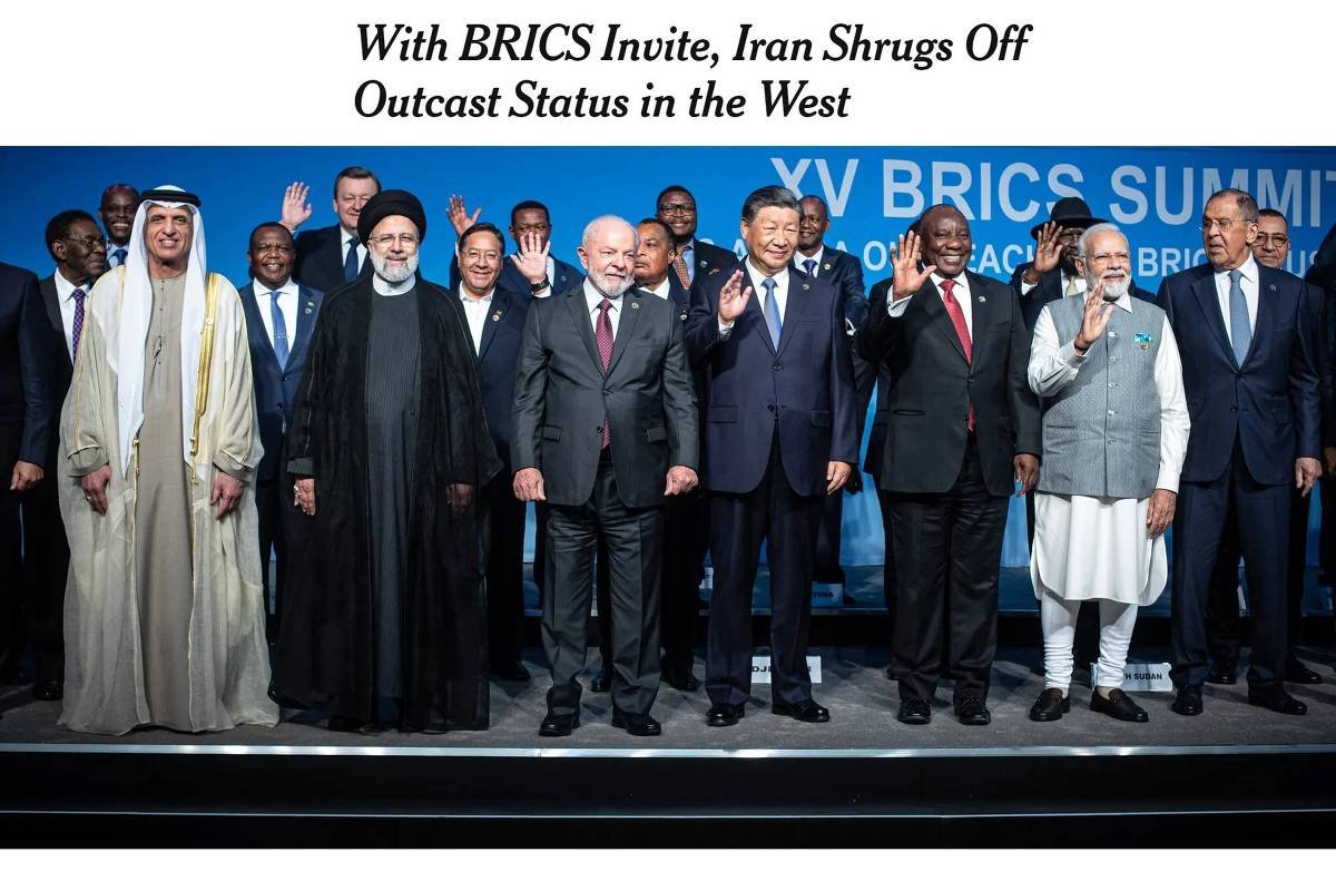 Brics cresce com reação do Sul Global às sanções -