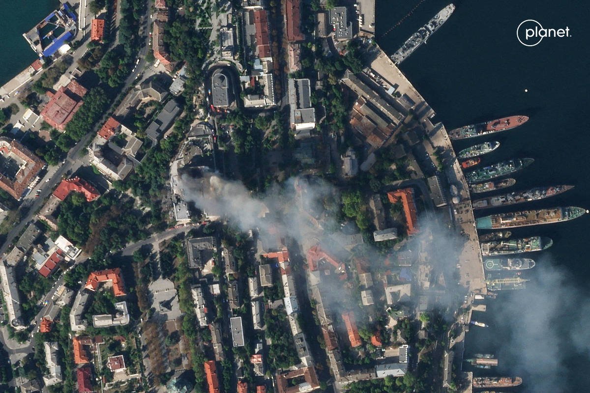 Bombardeio na Crimeia feriu generais russos, diz Ucrânia - 23/09/2023
