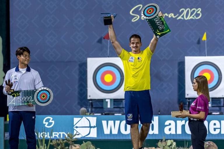Marcus D'Almeida vence Copa do Mundo de tiro com arco