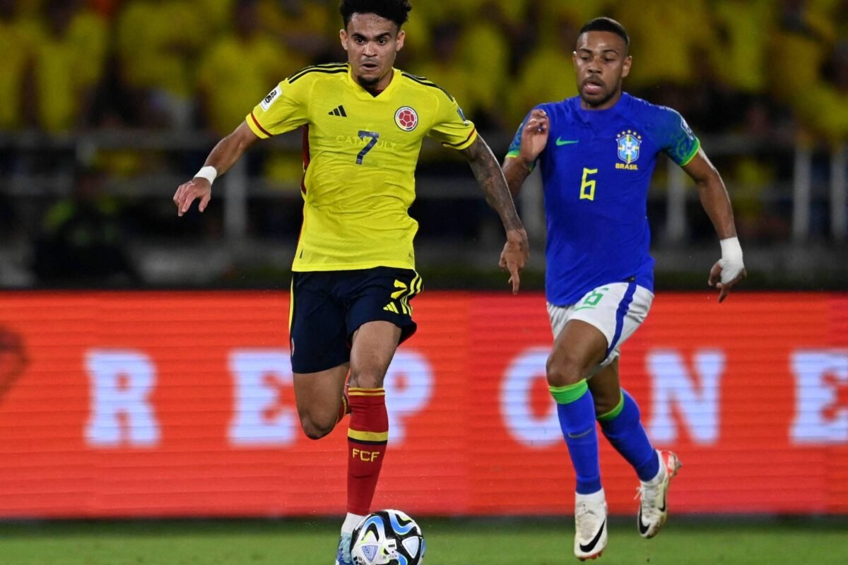 Brasil perde para Colômbia em noite inspirada de Luis Díaz