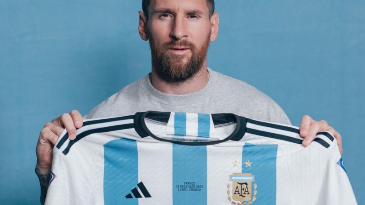 Camisas de Messi da Copa do Catar podem arrecadar R$