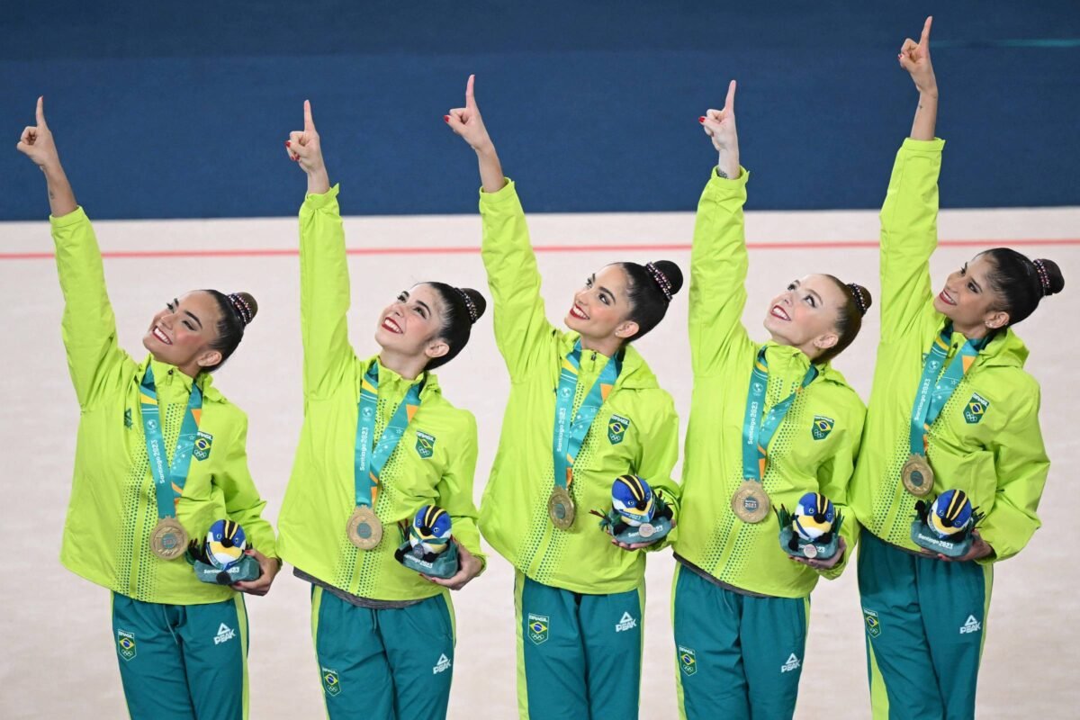 Com ginástica rítmica, Brasil bate recorde no Pan - 03/11/2023