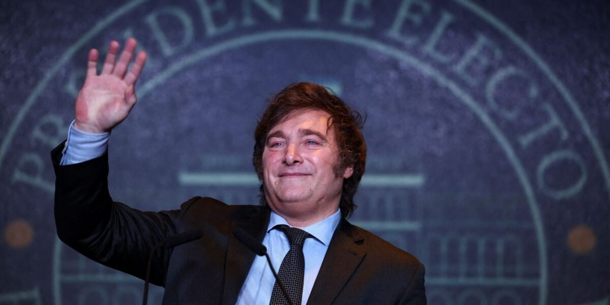 Lideranças parabenizam Milei por vitória na Argentina