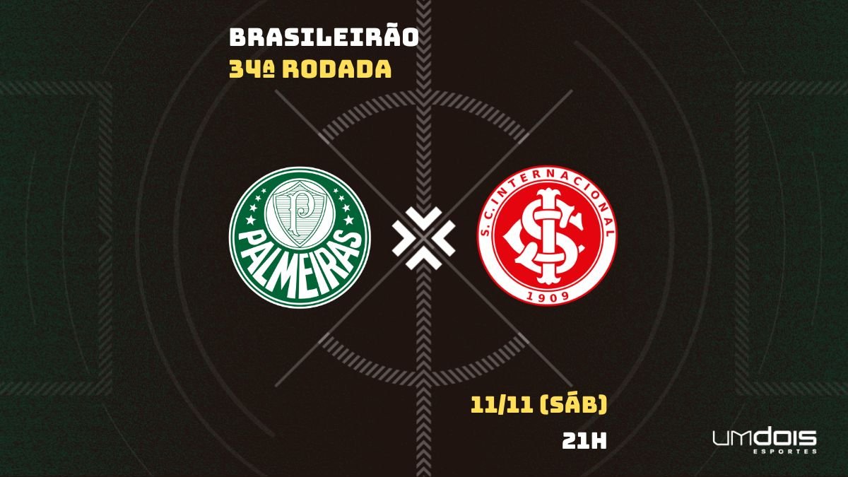 Palmeiras x Internacional: onde assistir, horário e escalações