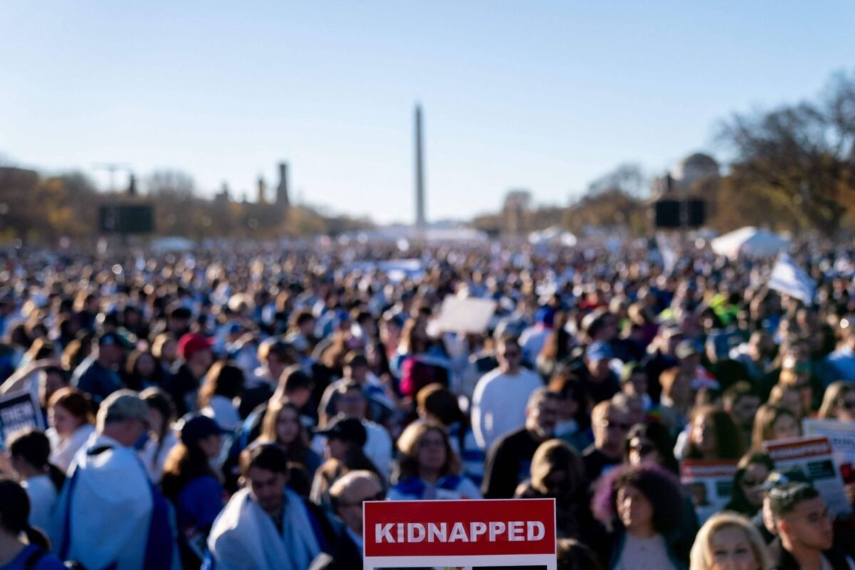 Protesto pró-Israel reúne quase 300 mil em Washington - 14/11/2023
