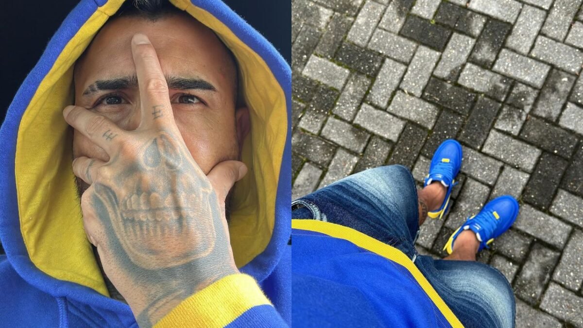 Alvo do Boca, Vidal publica foto com as cores do