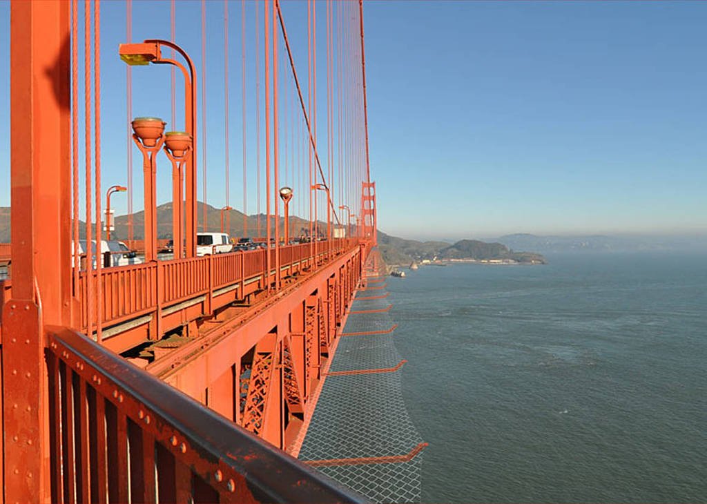 EUA: São Francisco instala redes na ponte Golden Gate -