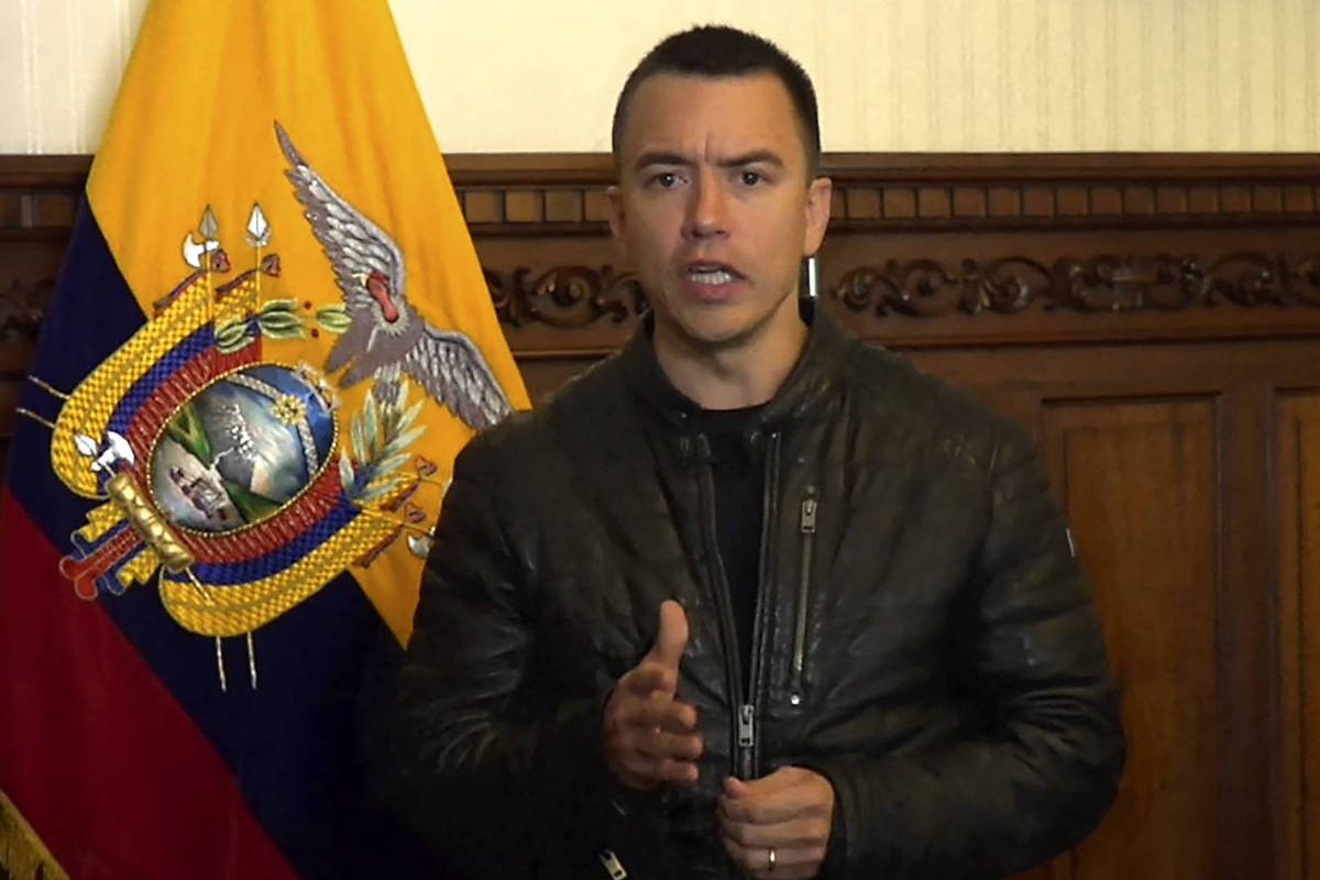 Equador: Noboa reconhece 'conflito armado' contra cartéis - 09/01/2024 -