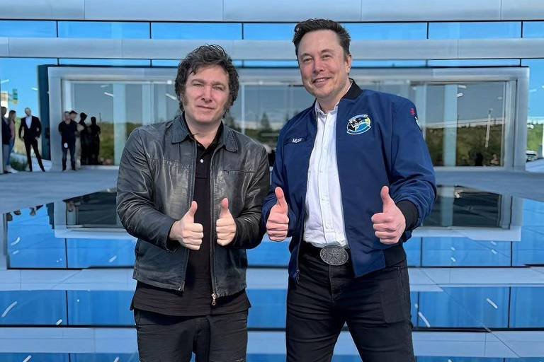 Milei oferece colaboração a Musk no conflito com o STF
