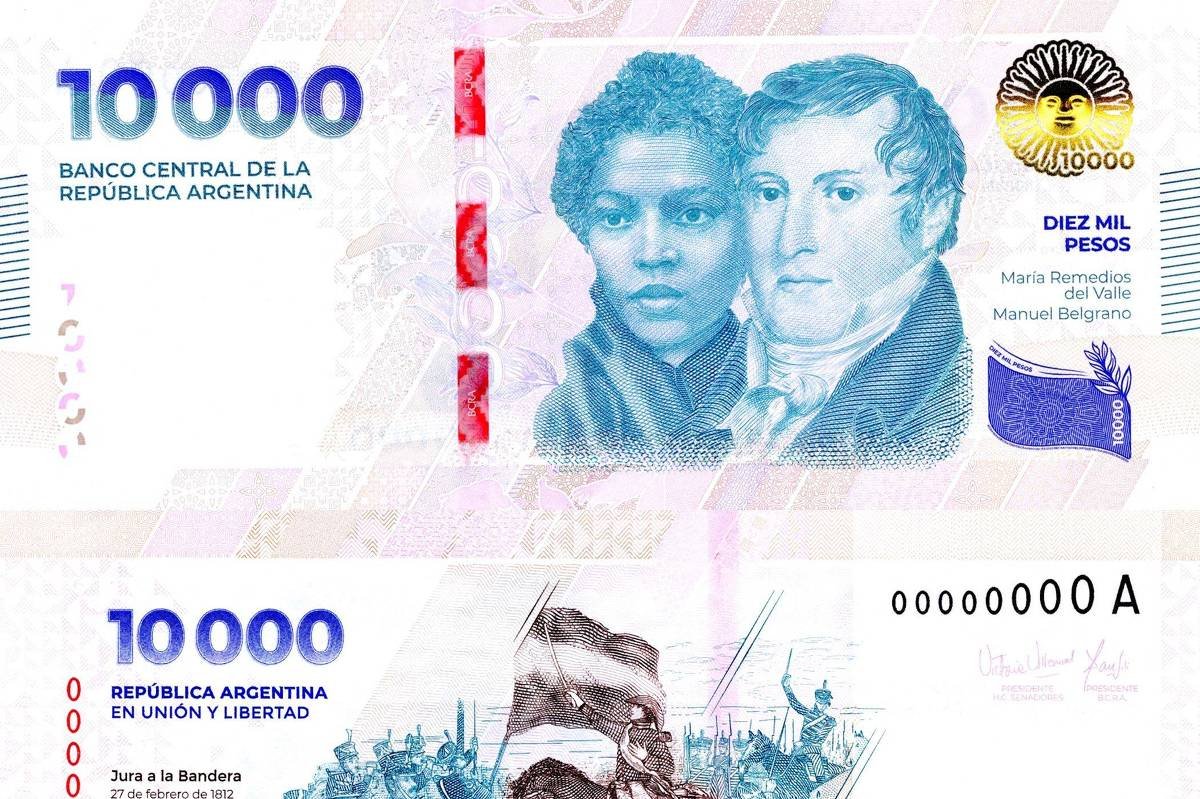 Argentina estampa nova nota com heroína negra - 07/05/2024 -