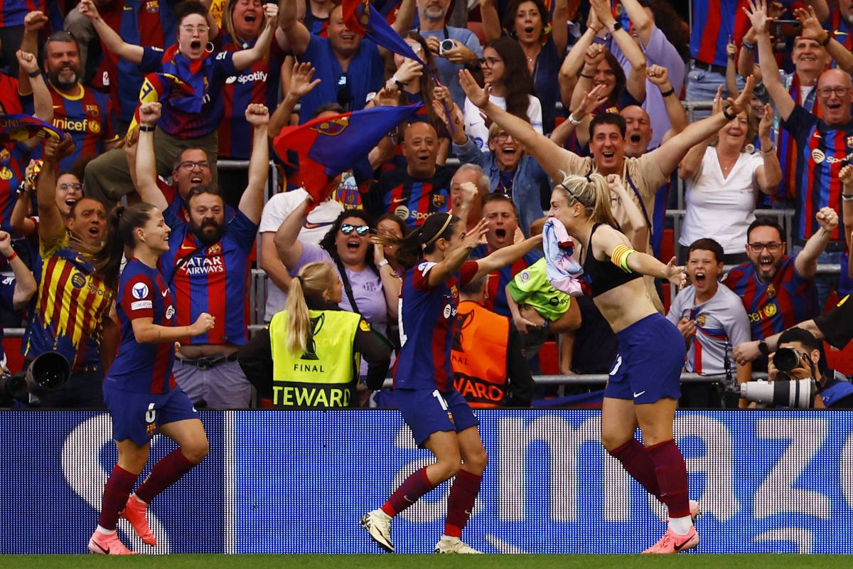 Barcelona derrota Lyon na Champions League feminina - 25/05/2024 -