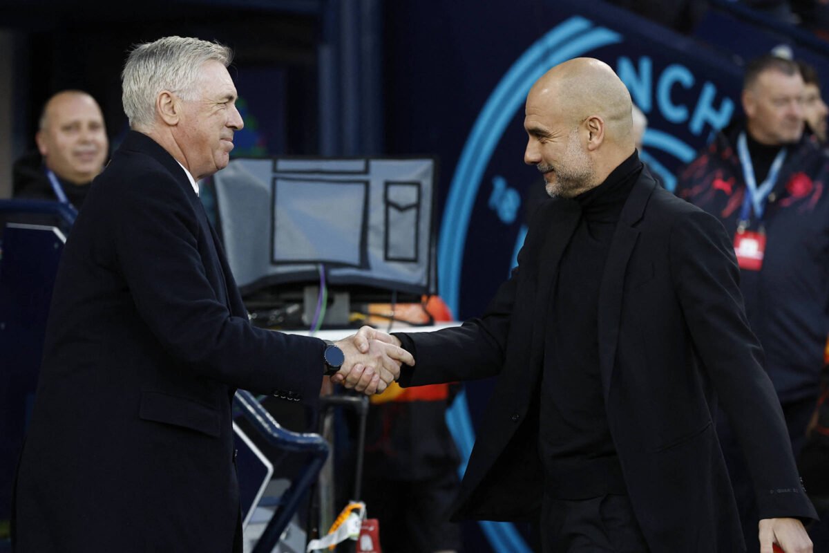 Guardiola e Ancelotti sabem colocar jogadores lugar certo - 11/05/2024