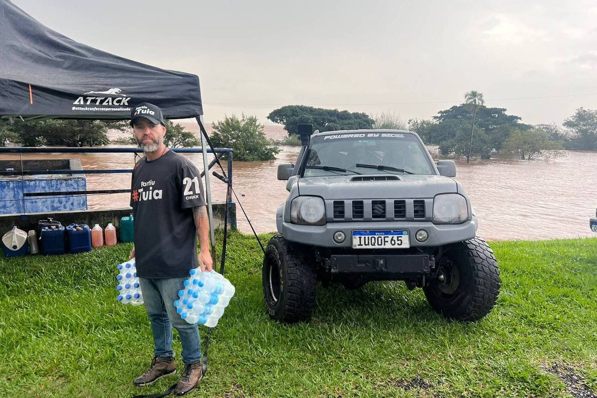 Trilheiros e off-roaders se juntam aos resgates no RS -