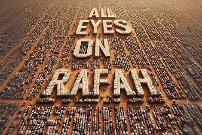Imagem de IA viraliza pós-ataque aéreo israelense em Rafah -