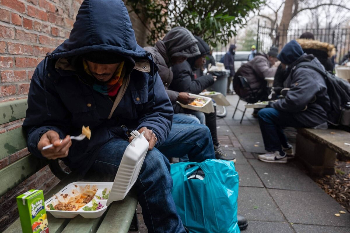 Número de pessoas que vivem nas ruas de Nova York