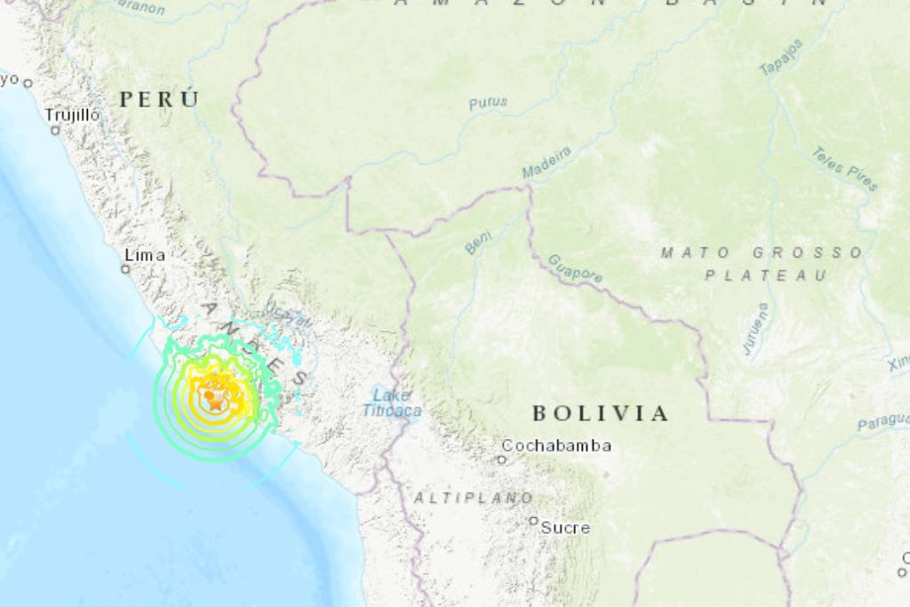 Terremoto de magnitude 7.0 atinge costa sul do Peru -