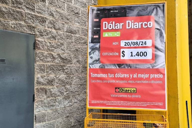 Argentina agora tem o dólar supermercado - 21/08/2024 - Mercado