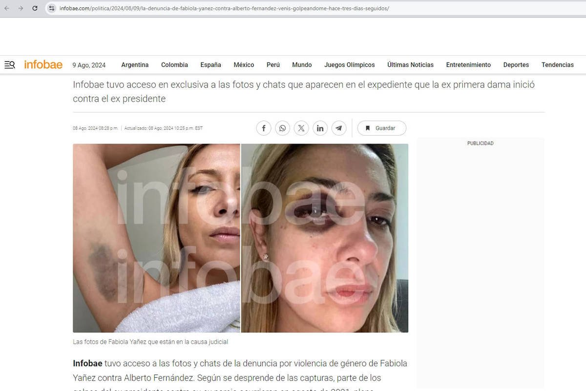 Denúncia de violência contra Fernández choca Argentina - 09/08/2024 -