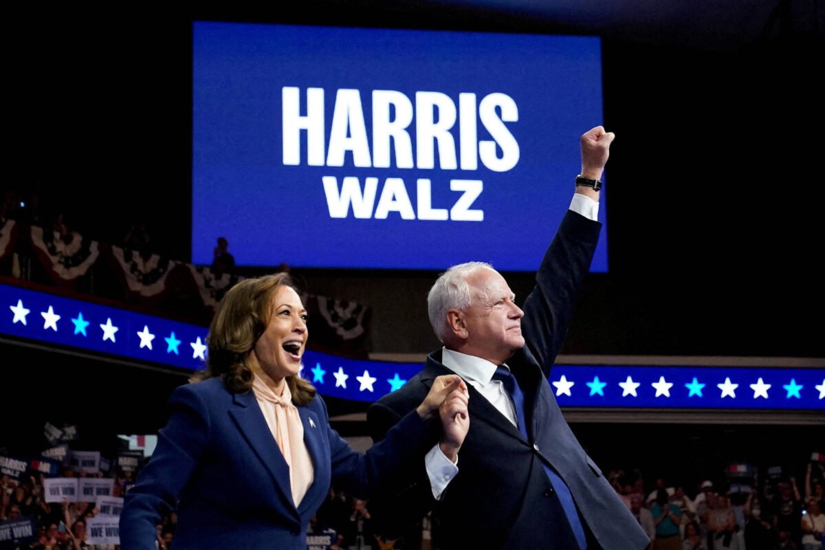 Kamala Harris arrecada R$ 201 milhões após anunciar vice -