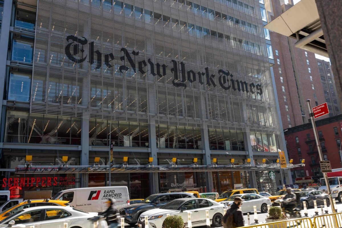 New York Times não publicará apoios em eleições regionais -