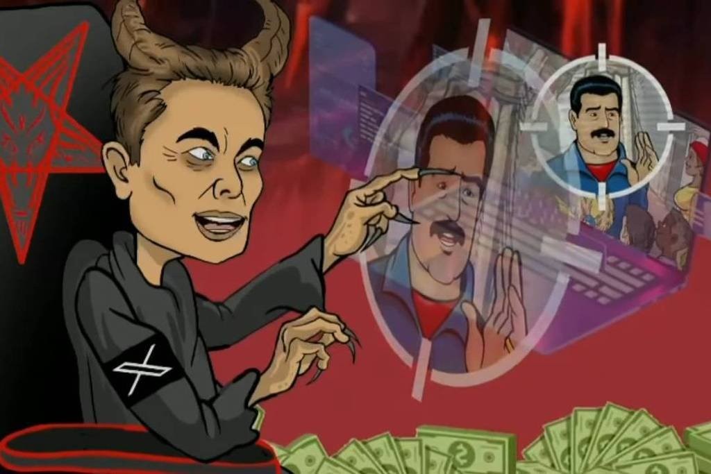 Venezuela: Maduro exorciza Musk em animação da TV estatal -