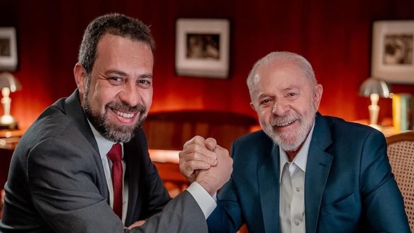 Boulos e Lula gravam propaganda eleitoral juntos