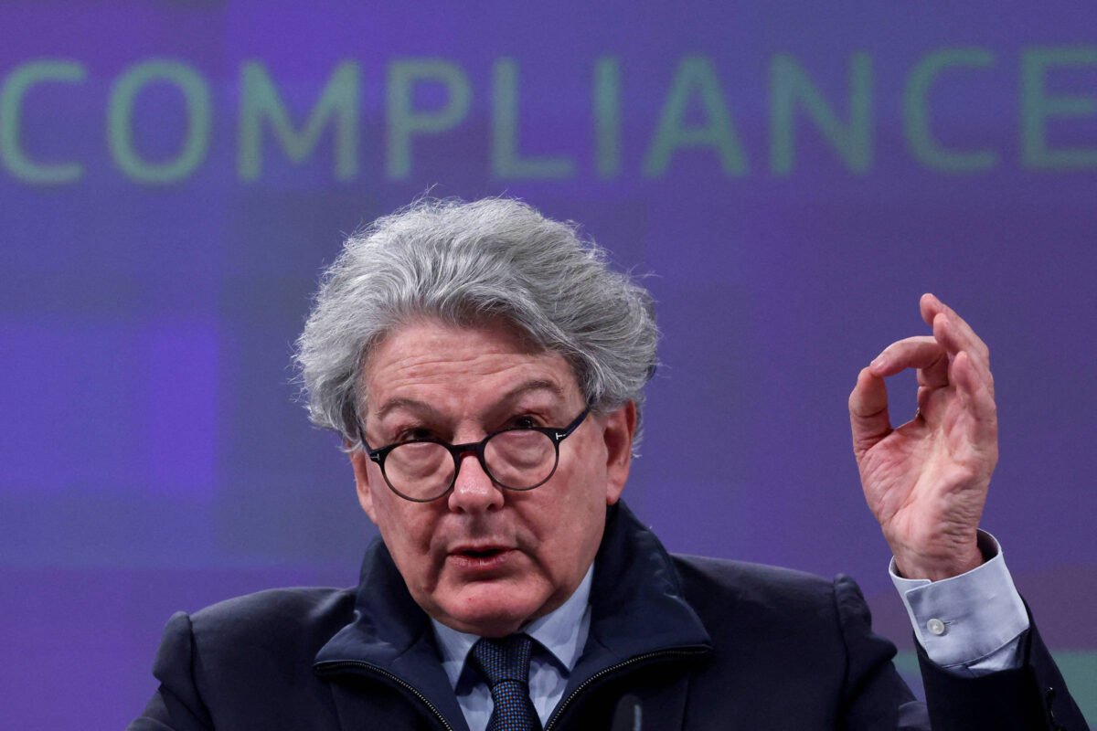 Breton renuncia e questiona governança de Von der Leyen -
