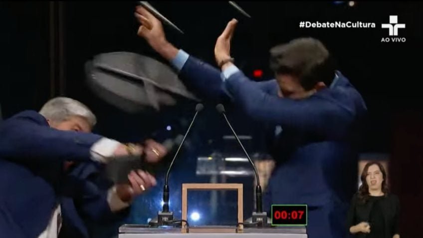 Marçal registra B.O. contra Datena após agressão em debate