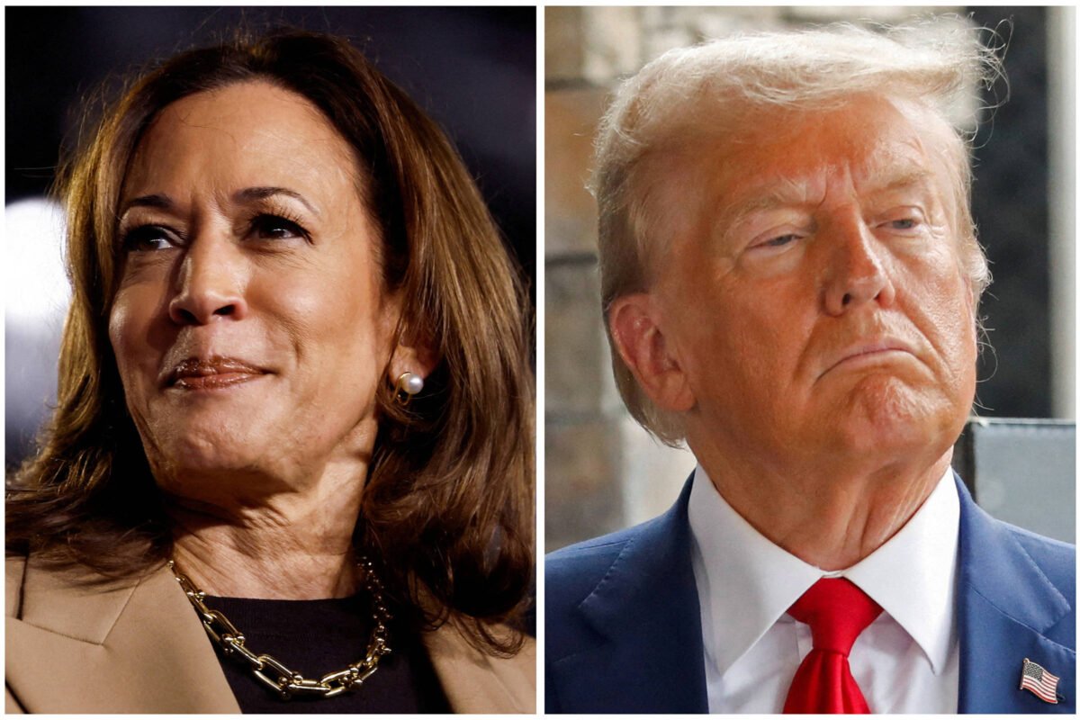 Eleições nos EUA: Kamala ligeiramente à frente de Trump -