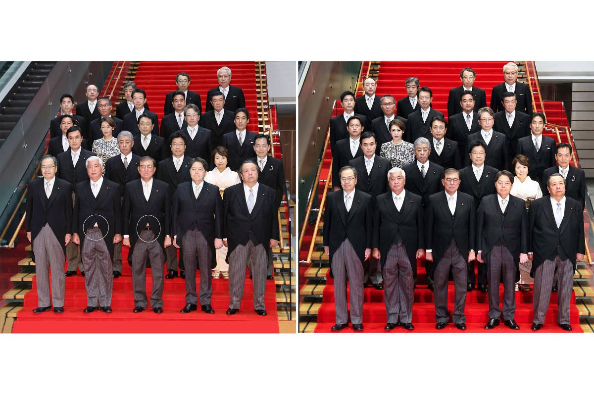 Japão: Governo admite ter manipulado foto de ministros - 09/10/2024