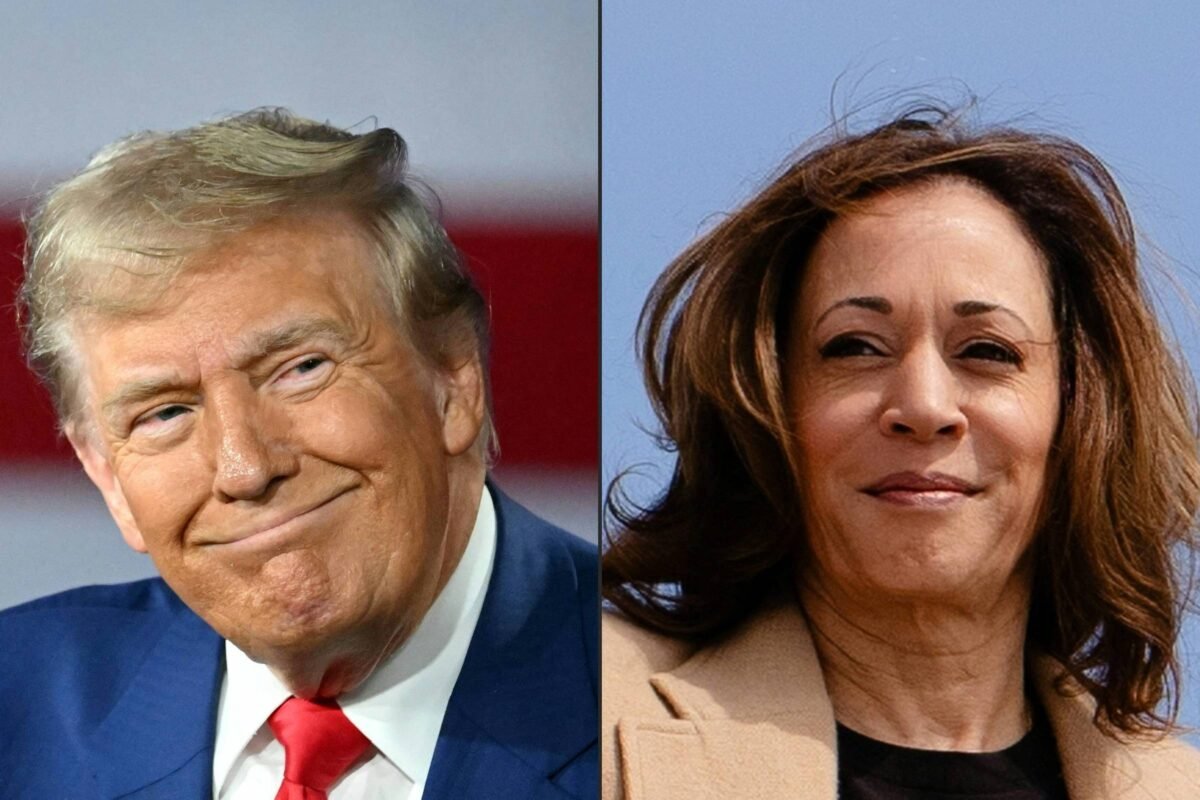 Kamala surge numericamente à frente de Trump em pesquisa -