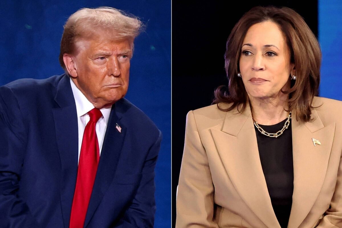Kamala tem 50%, e Trump, 49%, a 8 dias da