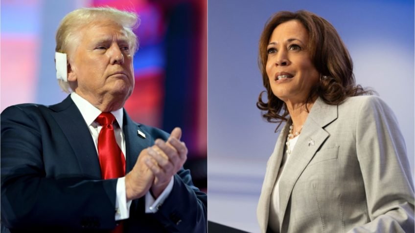 Saiba a projeção de delegados para Kamala e Trump a