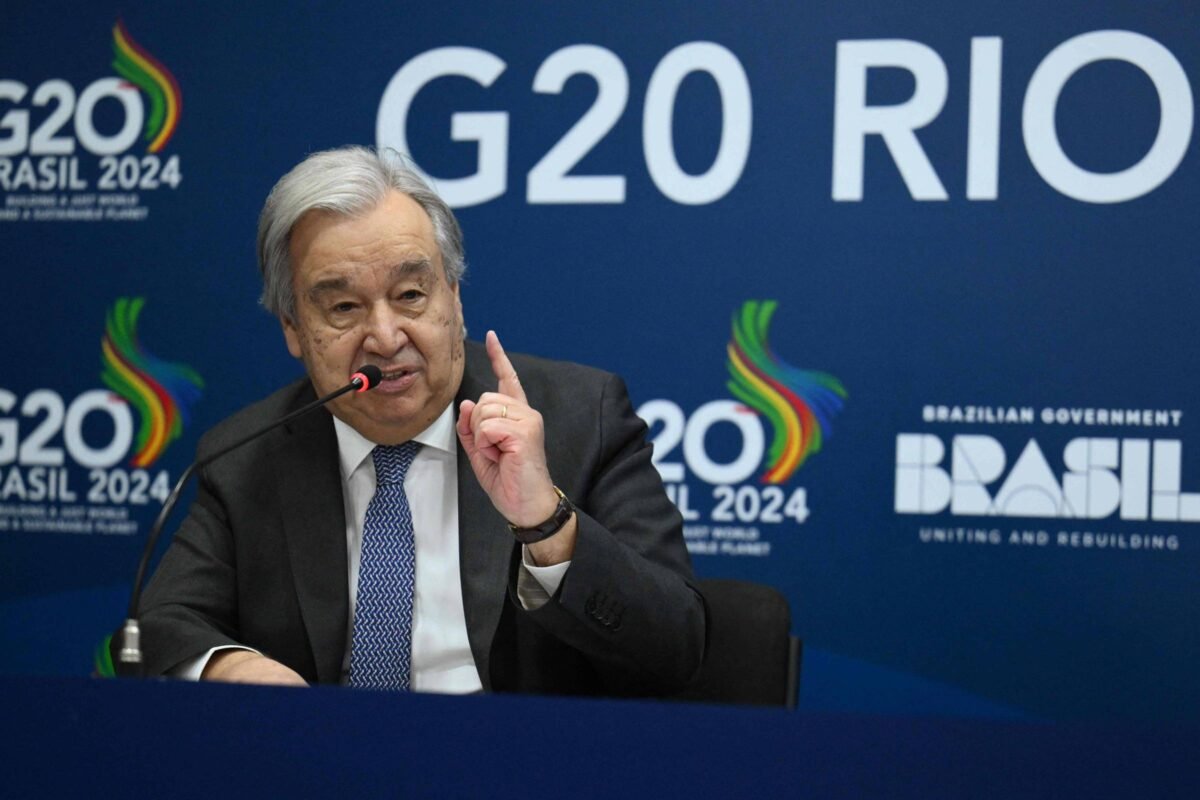 Guterres: Se G20 se divide, perde relevância mundial - 17/11/2024
