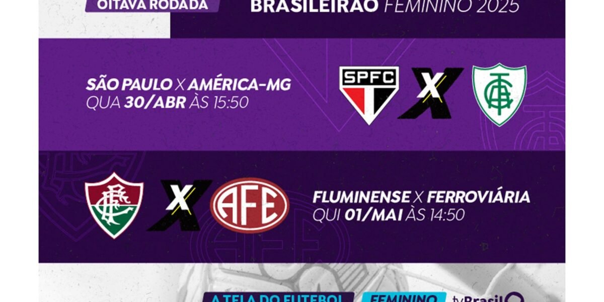 TV Brasil exibe jogos do Brasileirão Feminino nesta quarta e