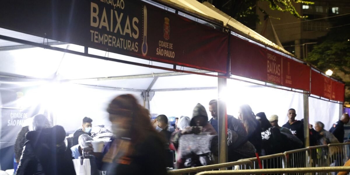 Com o frio, SP aciona operação para pessoas em situação