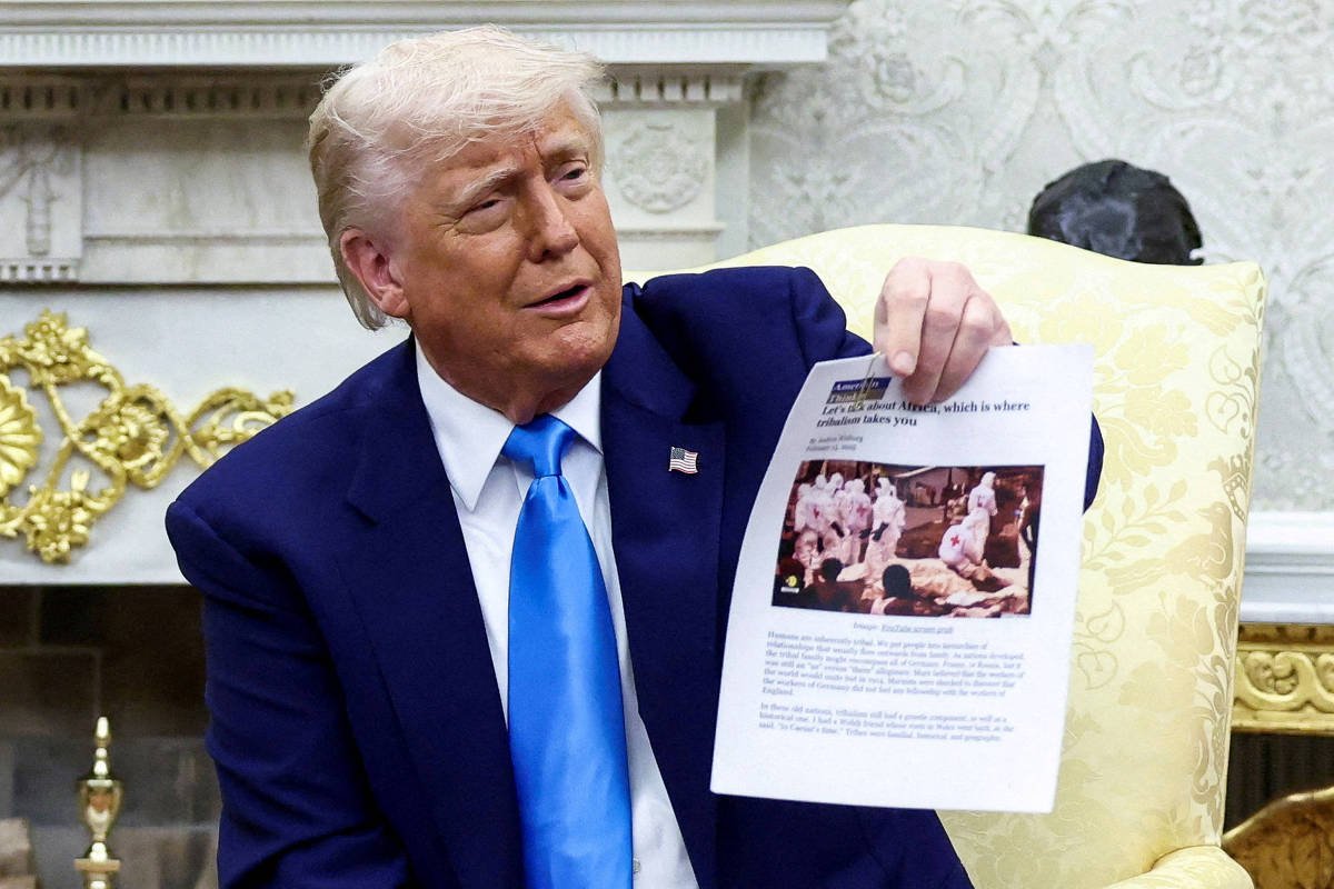 Imagem de Trump sobre 'genocídio branco' vem do Congo -