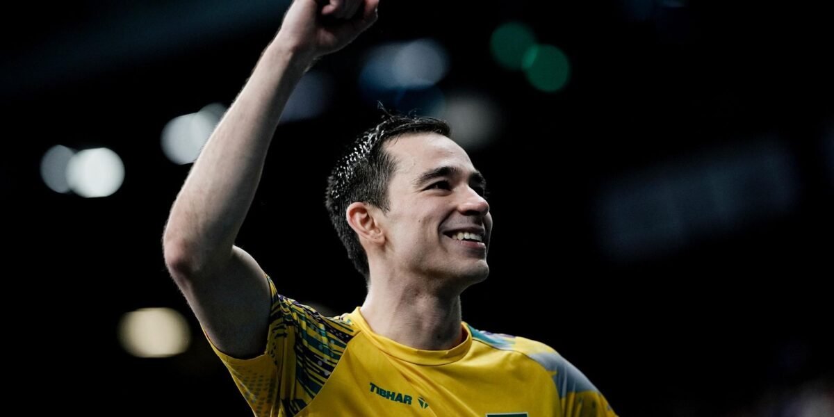 Tênis de mesa: Calderano vence de virada e vai às