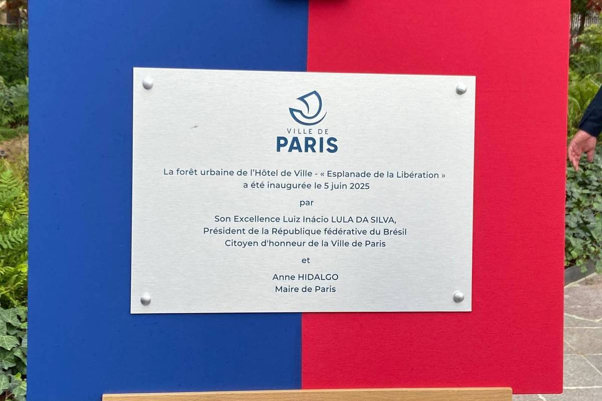 Lula inaugura 'floresta urbana' em Paris; veja vídeo - 05/06/2025