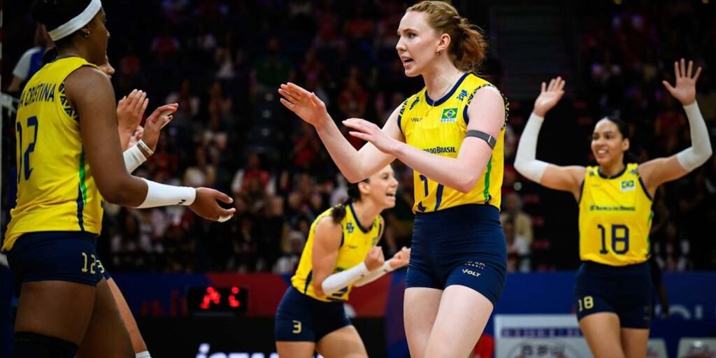 Vôlei: seleção feminina bate Bélgica na 2ª semana da Liga