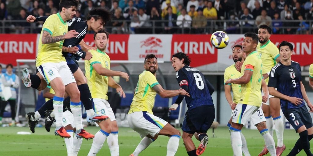 Brasil amarga derrota histórica para o Japão em amistoso em