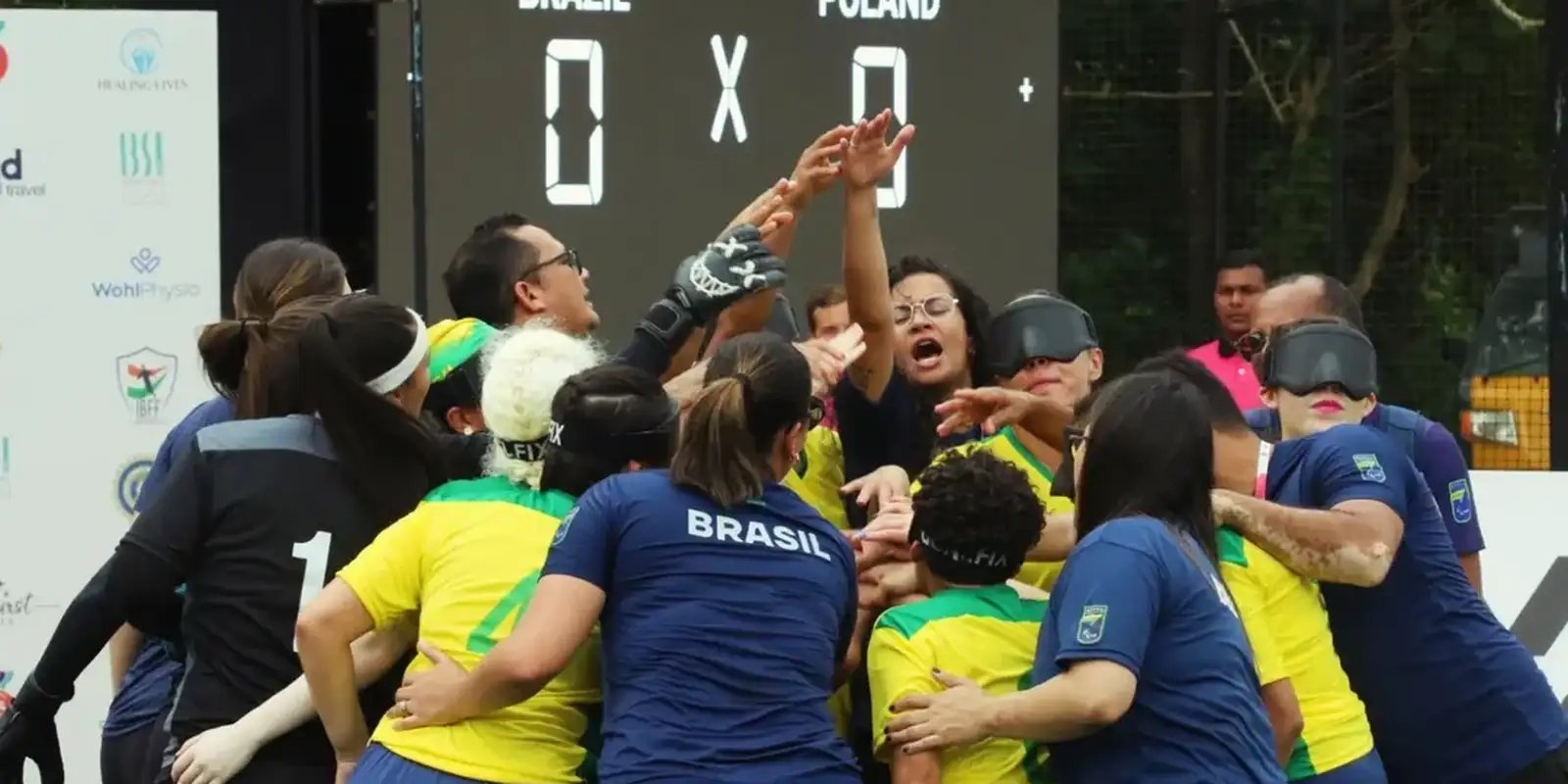 Estreante, Brasil avança às semifinais do Mundial de cegas na
