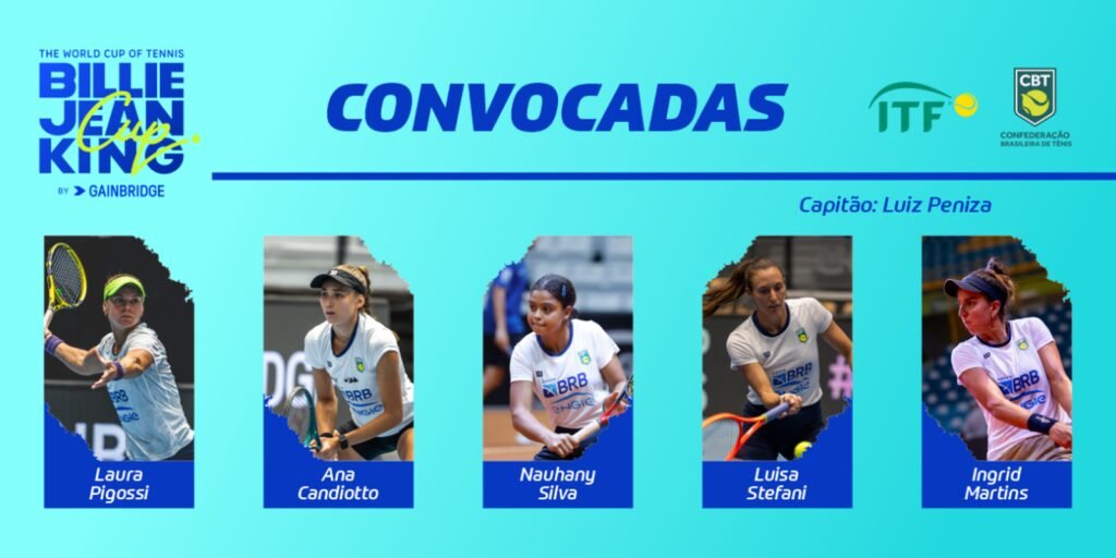 Tênis: seleção é convocada para playoffs da da Billie Jean