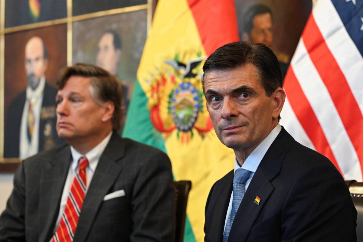 EUA anunciam ajuda financeira à Bolívia de Rodrigo Paz -