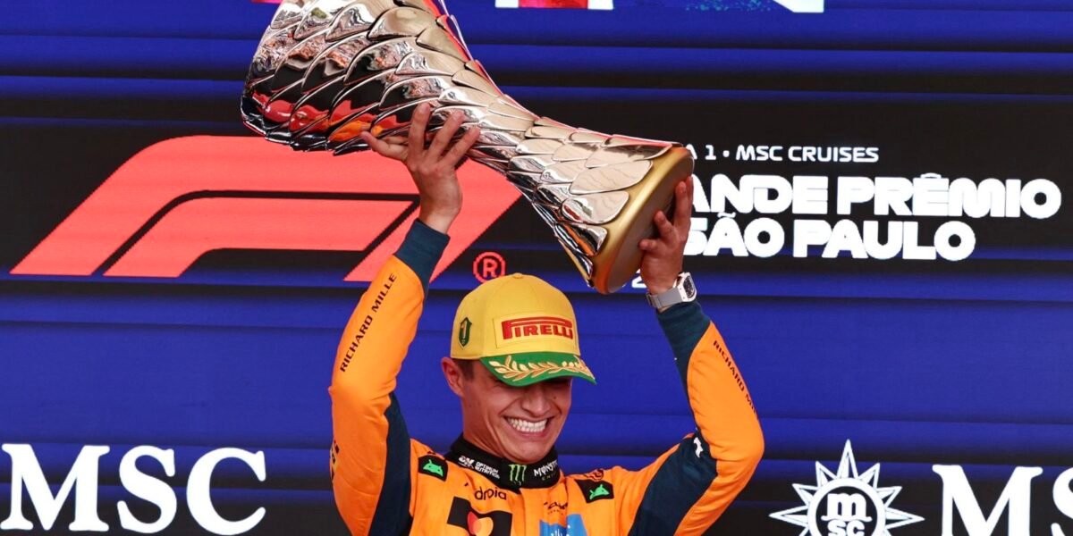 Fórmula 1: Lando Norris vence GP do Brasil e abre
