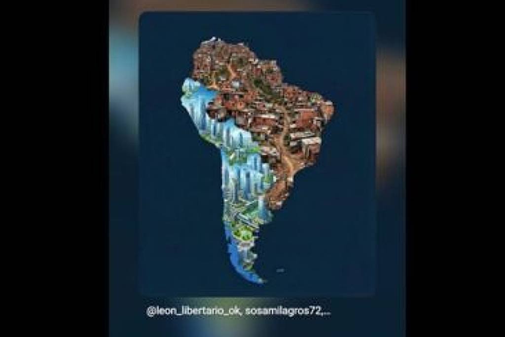 Milei republica imagem que retrata Brasil como favela - 16/12/2025