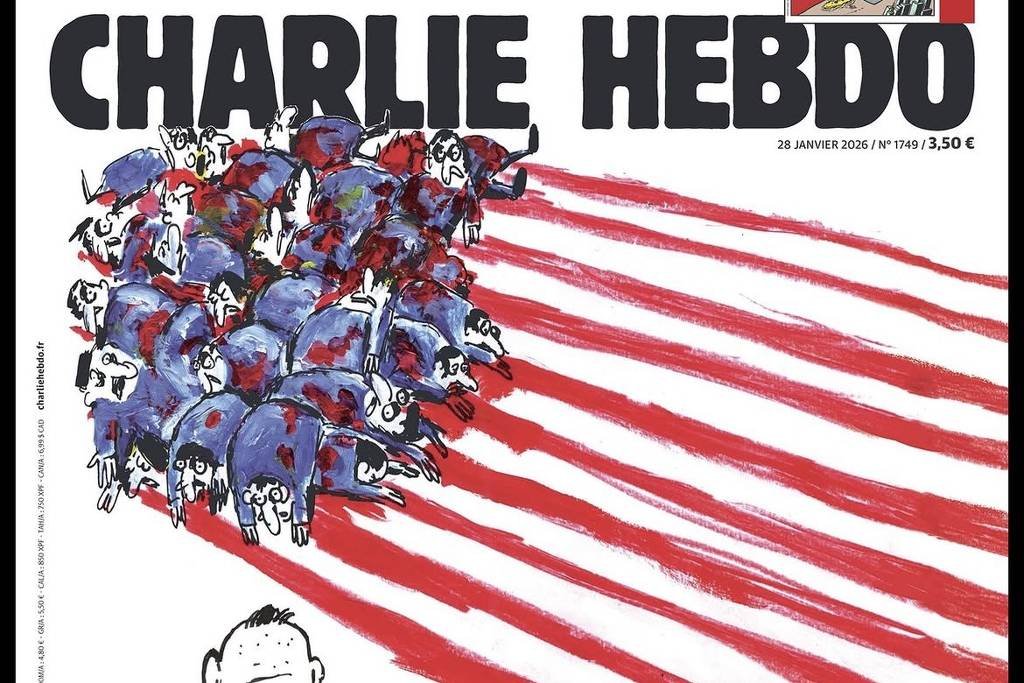 Capa do Charlie Hebdo critica violência do ICE nos EUA