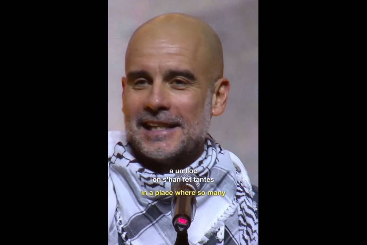 Guardiola critica falta de apoio à Palestina em guerra -